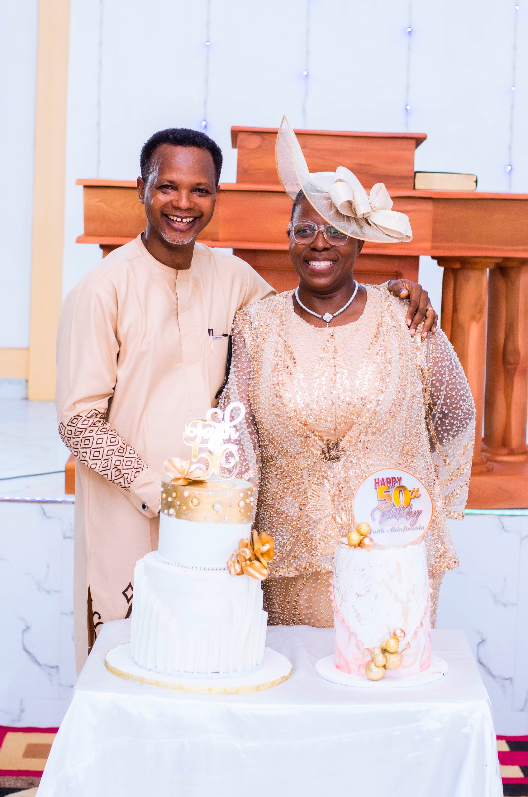 Pastor Akinfiresoye Waleola Ayo and wife Faith Ayinkelolami